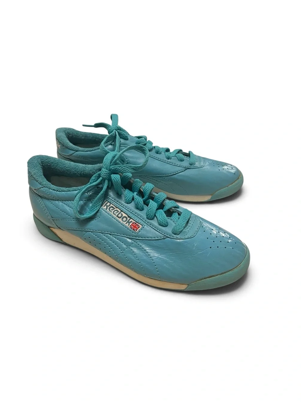 Reebok Vintage Princess Teal Leather Sneakers